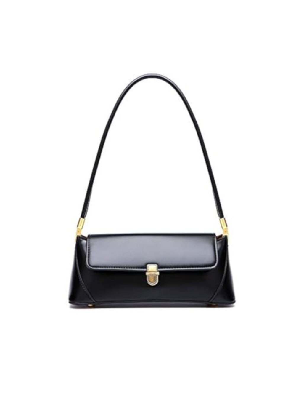 PU Leather Shoulder Bag Vintage Retro Small Purse Buckle Closure